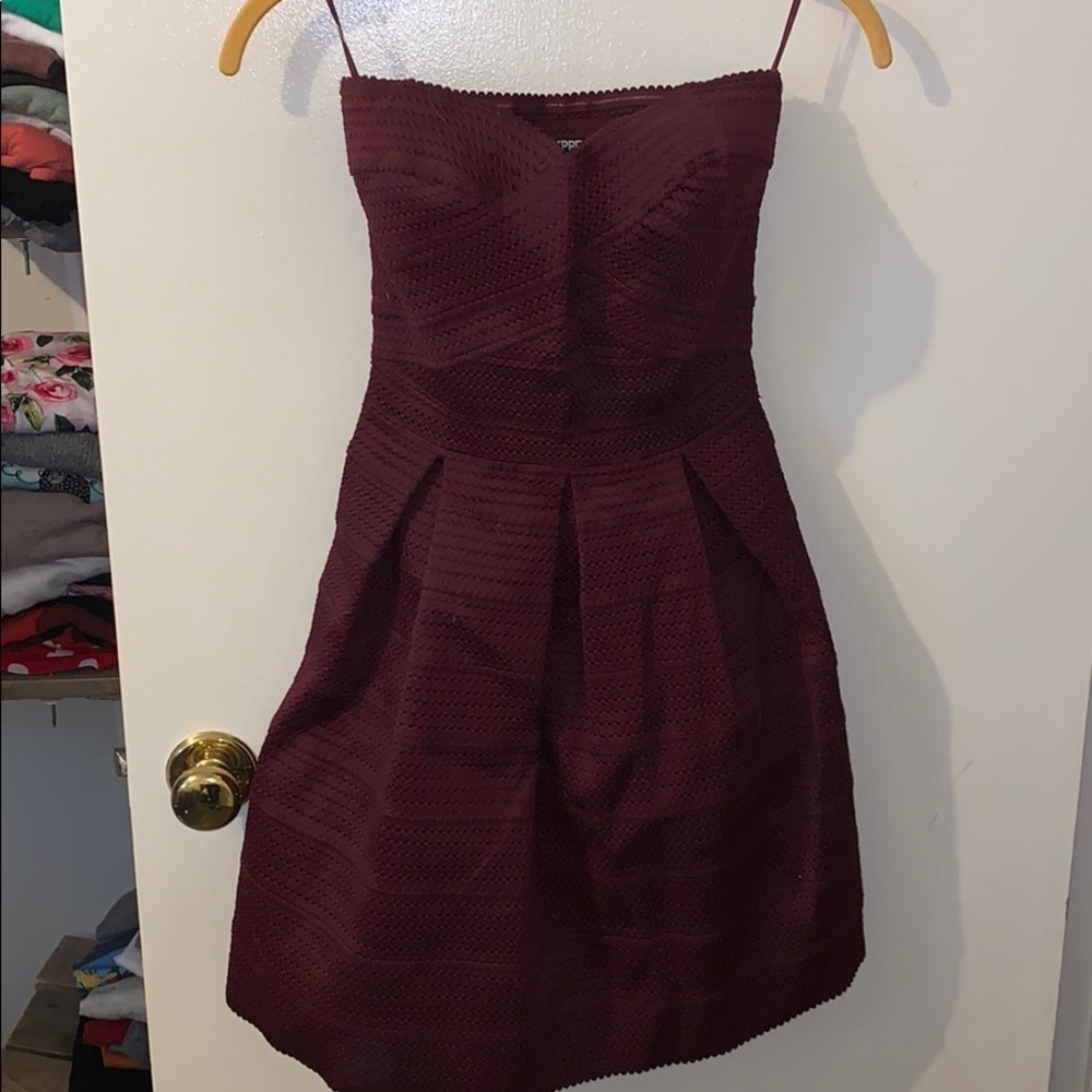 Strapless cocktail dress